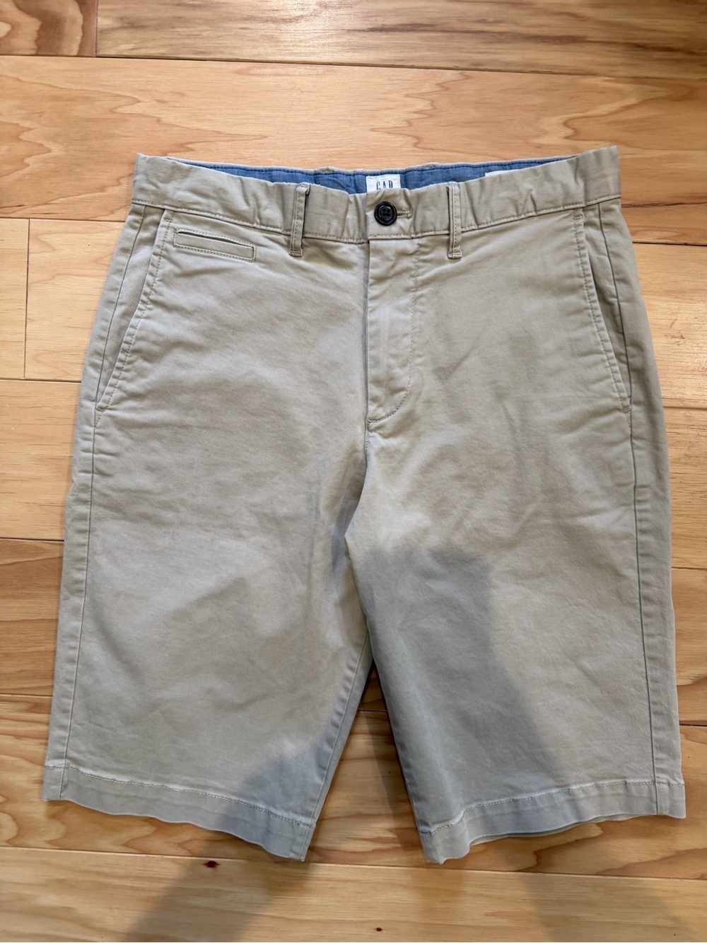 GAP For Good Khaki Chino Shorts Men’s Size 28 Regular Flat Front Casual